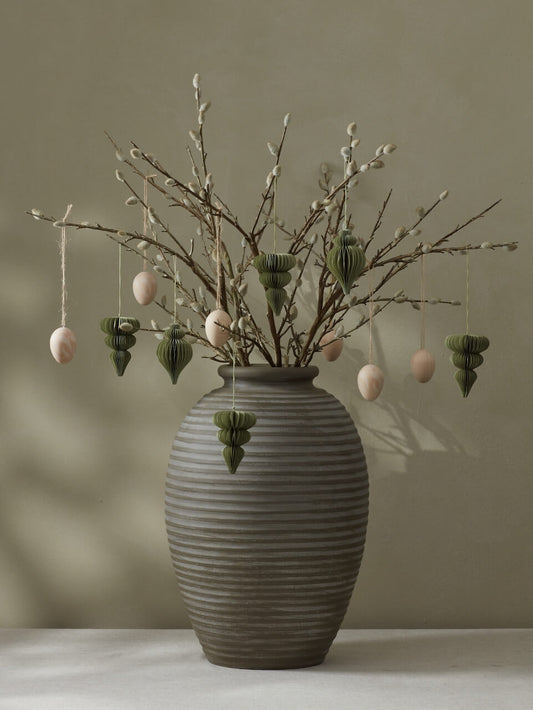 Marmo Ribbed Vase